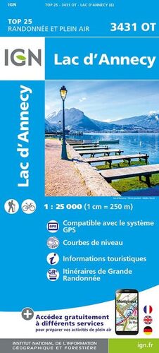 3431 OT LAC D'ANNECY 1:25,000 *