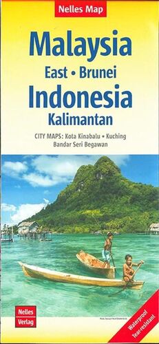 MALASYA - EAST - BRUNEI - INDONESIA - KALIMANTAN 1:1,500,000 *