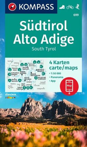 699 699 SÜDTIROL, ALTO ADIGE, SOUTH TYROL (4 MAPAS) 1:50,000 *