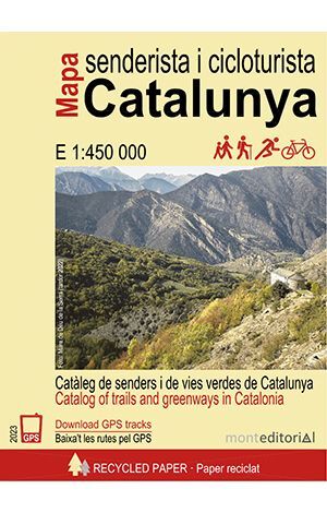 MAPA SENDERISTA I CICLOTURISTA CATALUNYA 1:450.000