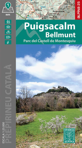 PUIGSACALM BELLMUNT 1:25,000