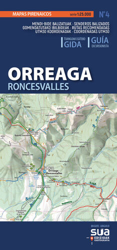 ORREAGA - RONCESVALLES 1:25,000